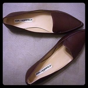 Burgundy Karl Lagerfeld Loafers
